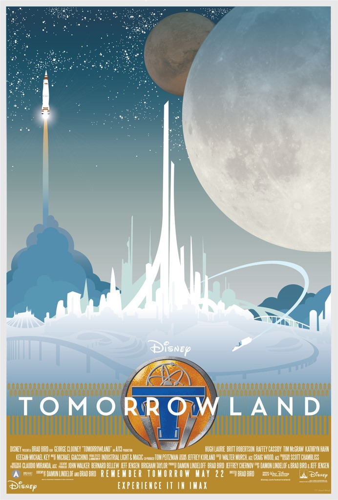 Tomorrowland fan-art poster courtesy of Joseph Marsh. Check out more of his amazing artwork on Behance!